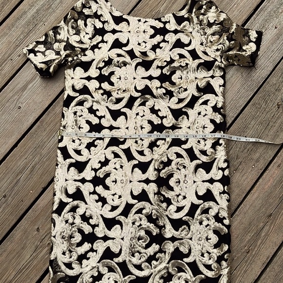 NWT The Limited sequin art-deco sheath dress 6 - Picture 9 of 12
